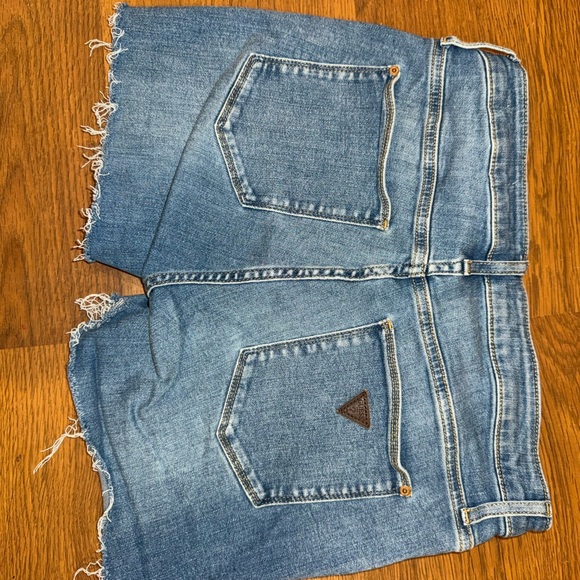 Guess Blue Jean Shorts - Picture 3 of 5